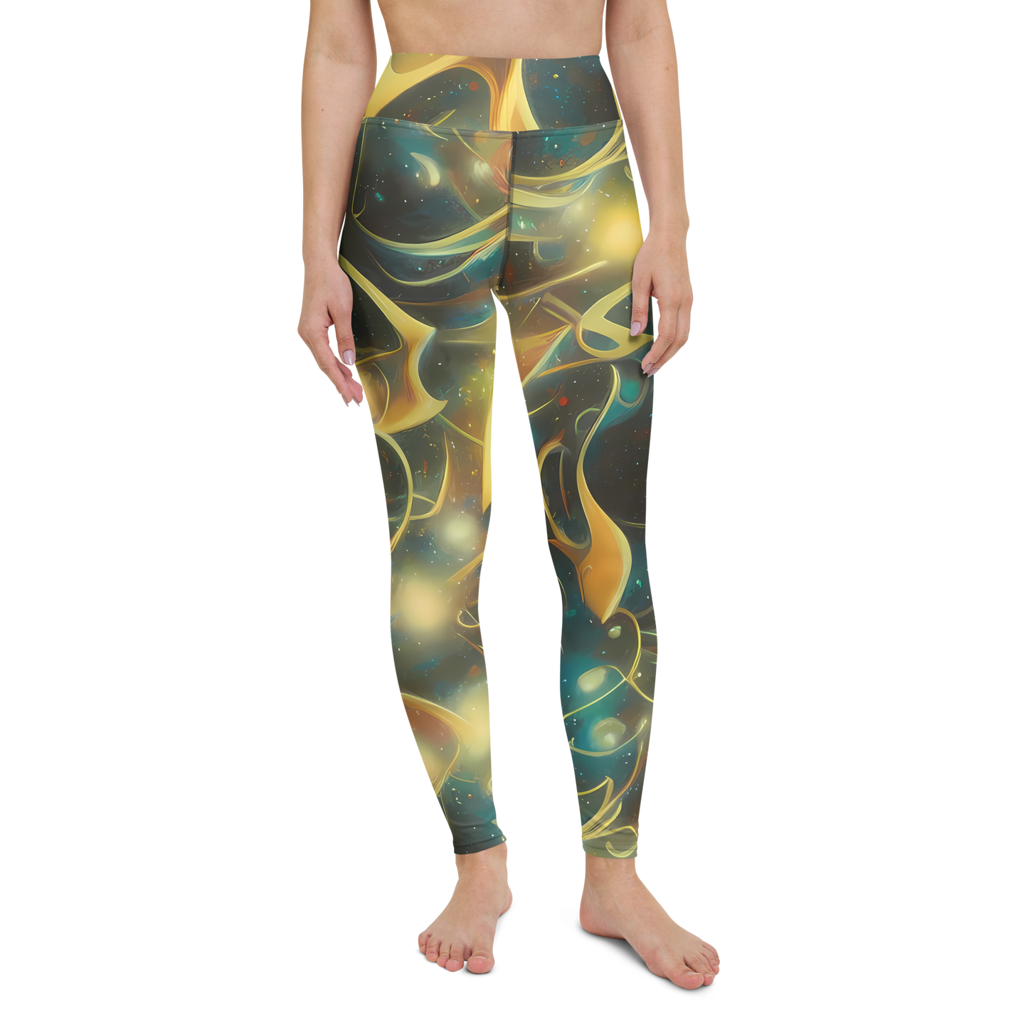 Yoga Leggings - Whispering Galaxies