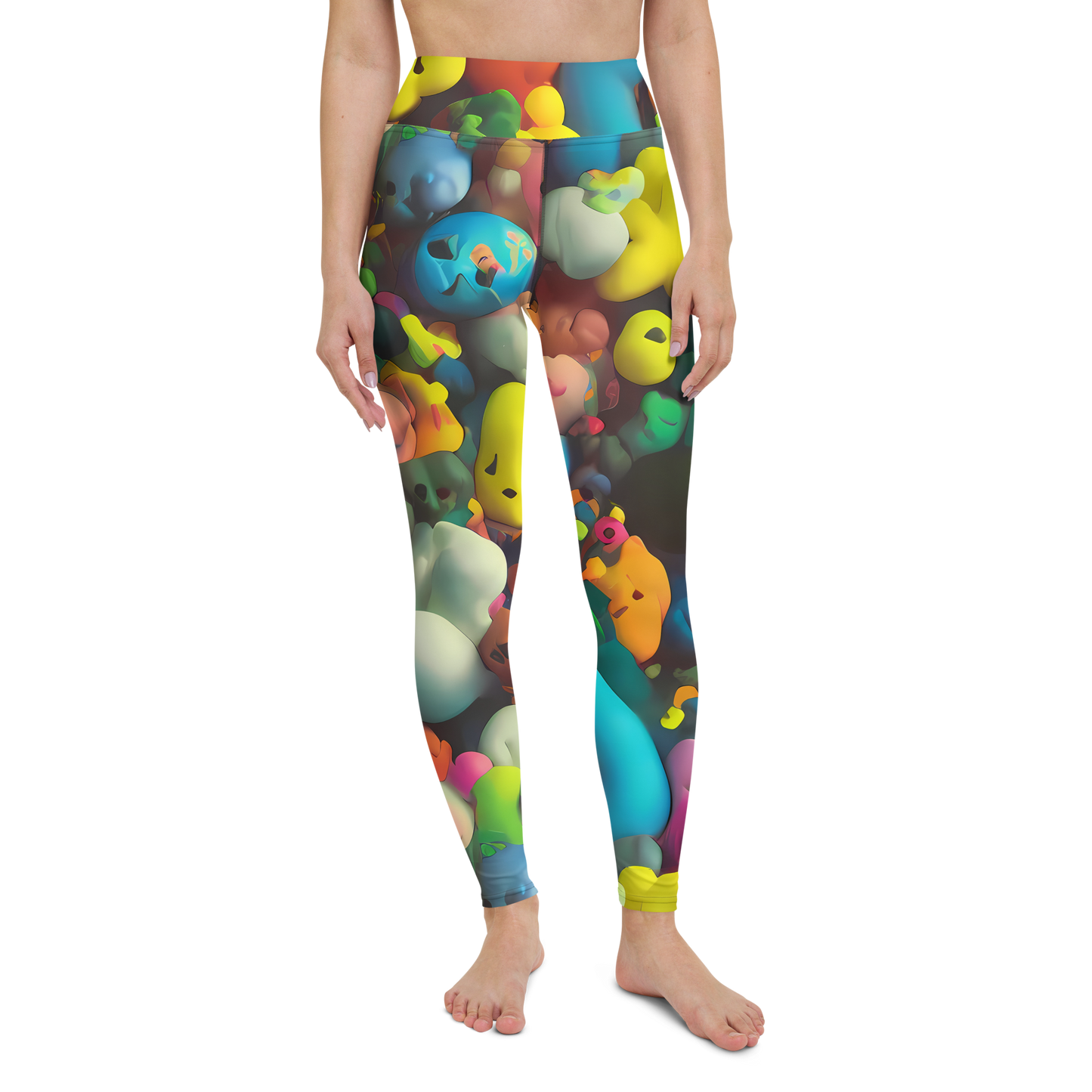 Yoga Leggings - Bubble Pop Art