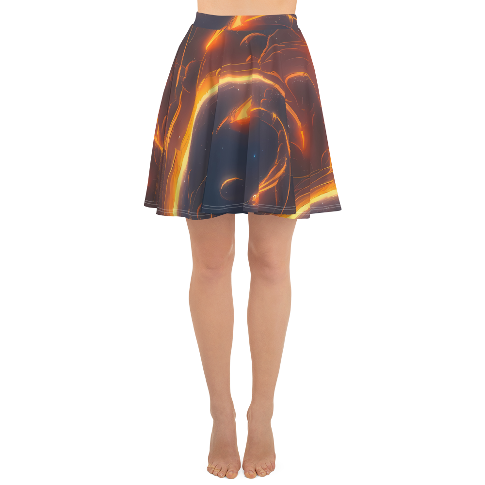 Skater Skirt - Inferno Spirals