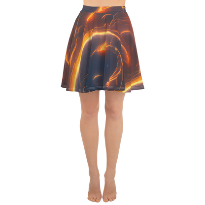 Skater Skirt - Inferno Spirals