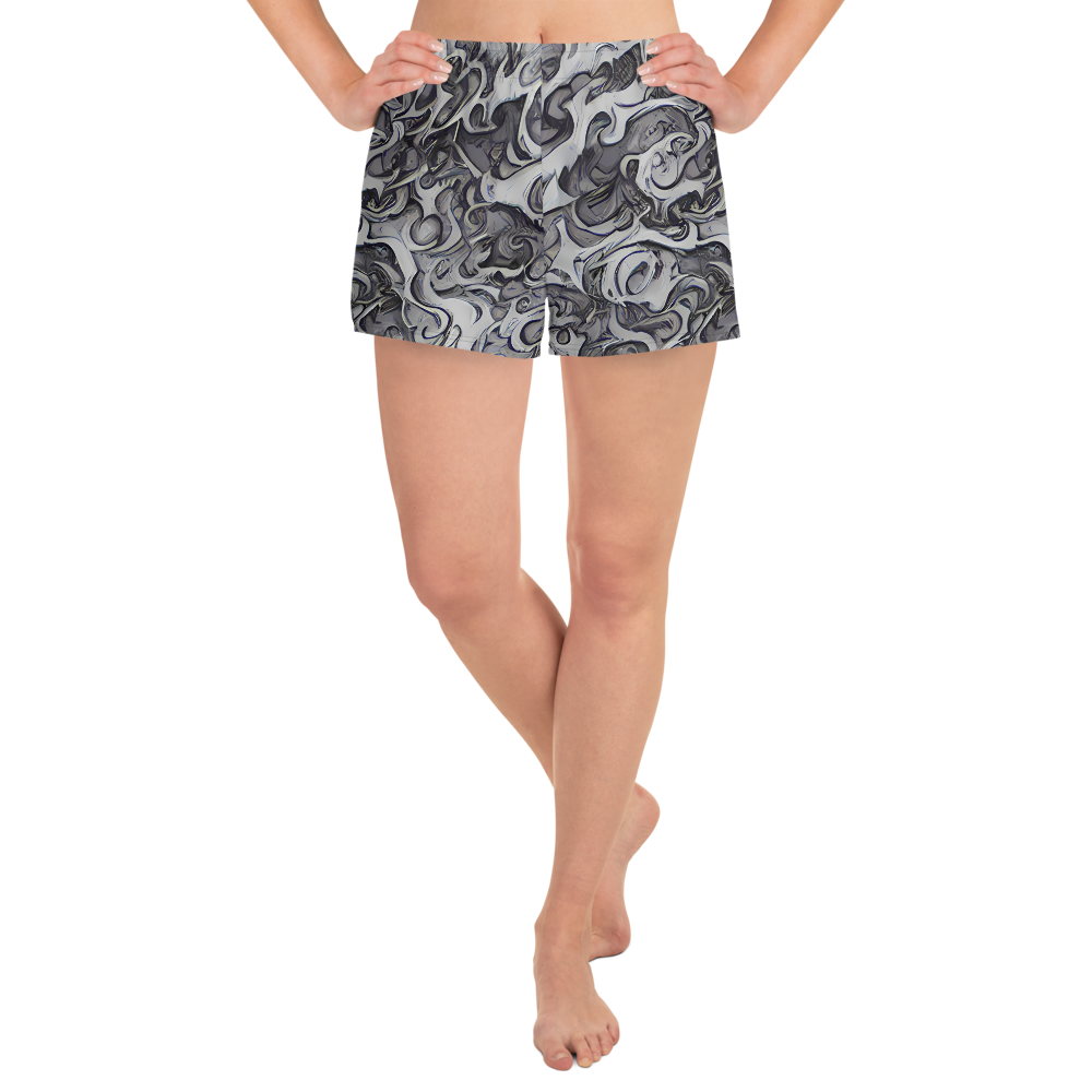 Women’s Athletic Shorts - Mashburn Swirls
