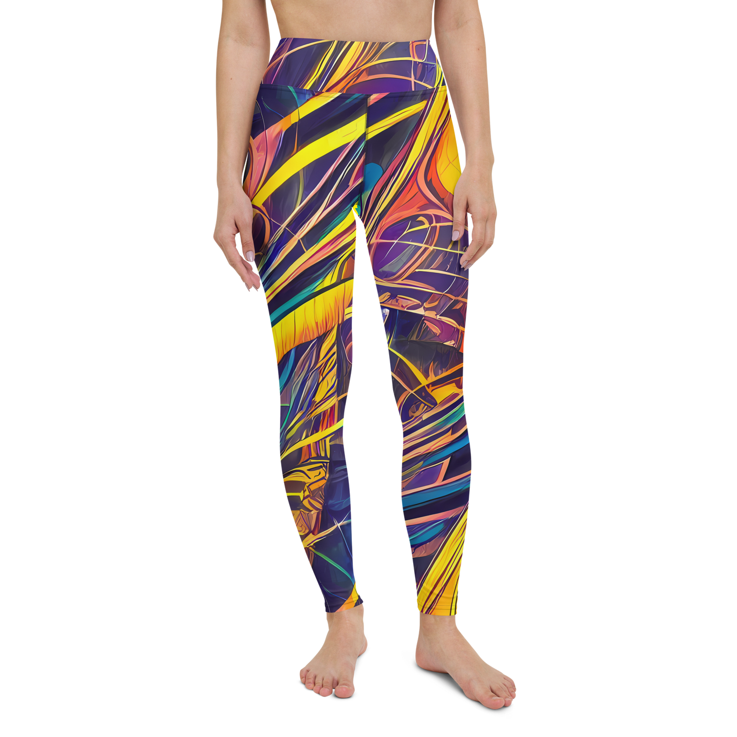 Yoga Leggings - Vector Rhapsody