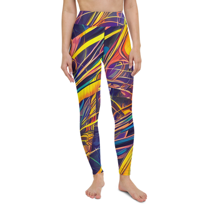 Yoga Leggings - Vector Rhapsody