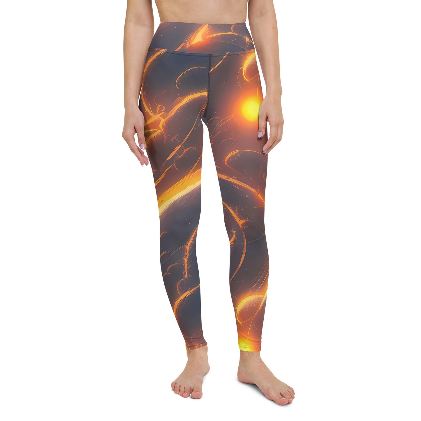 Yoga Leggings - Inferno Spirals