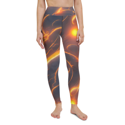 Yoga Leggings - Inferno Spirals