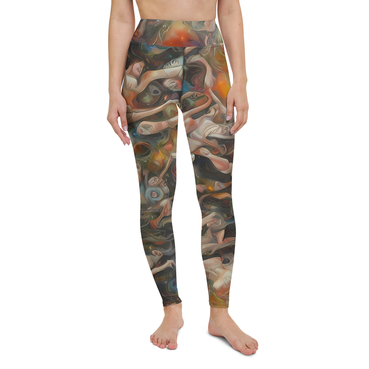 Yoga Leggings - Copper Swirl