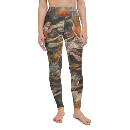 Yoga Leggings - Copper Swirl