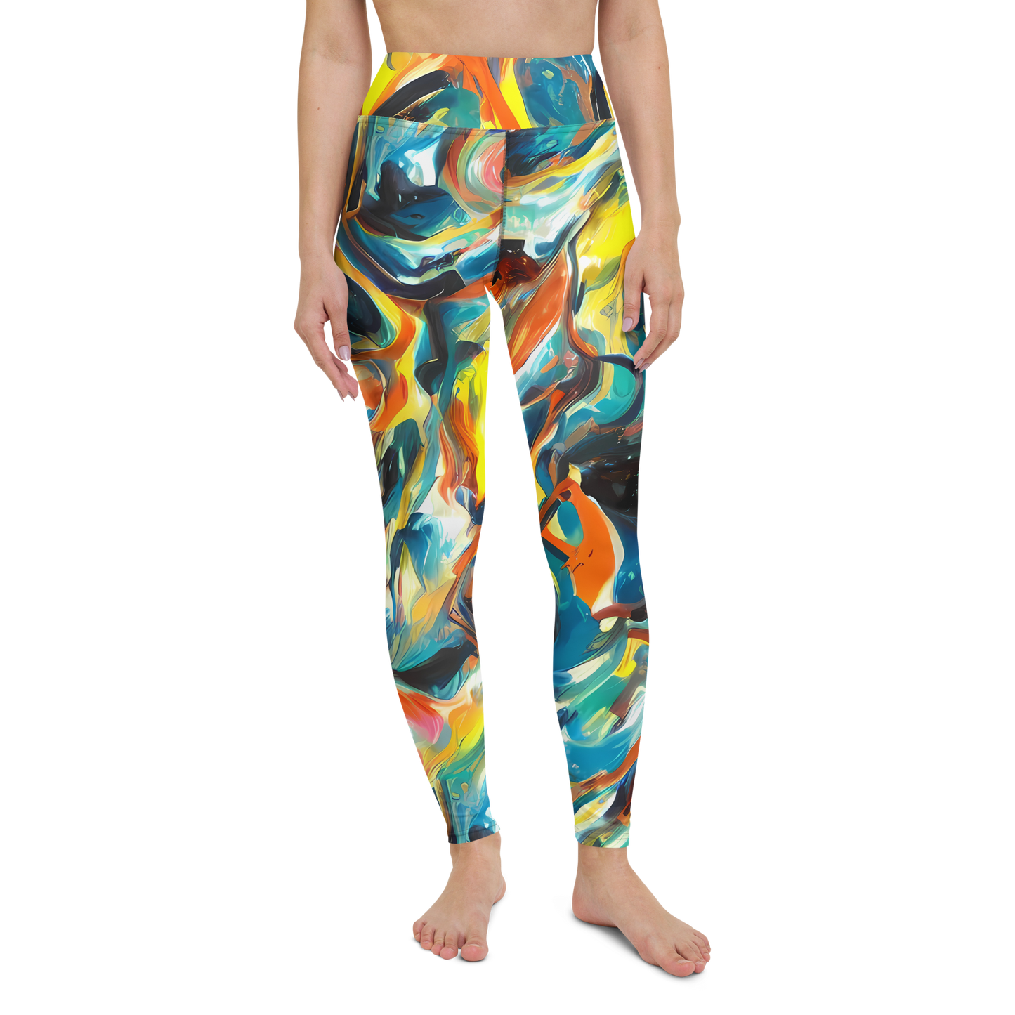 Yoga Leggings - Chromatic Vortex