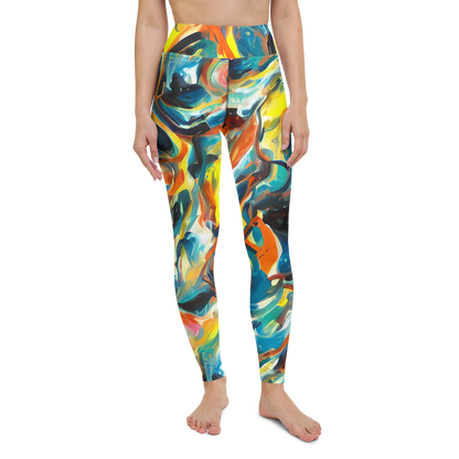 Yoga Leggings - Chromatic Vortex