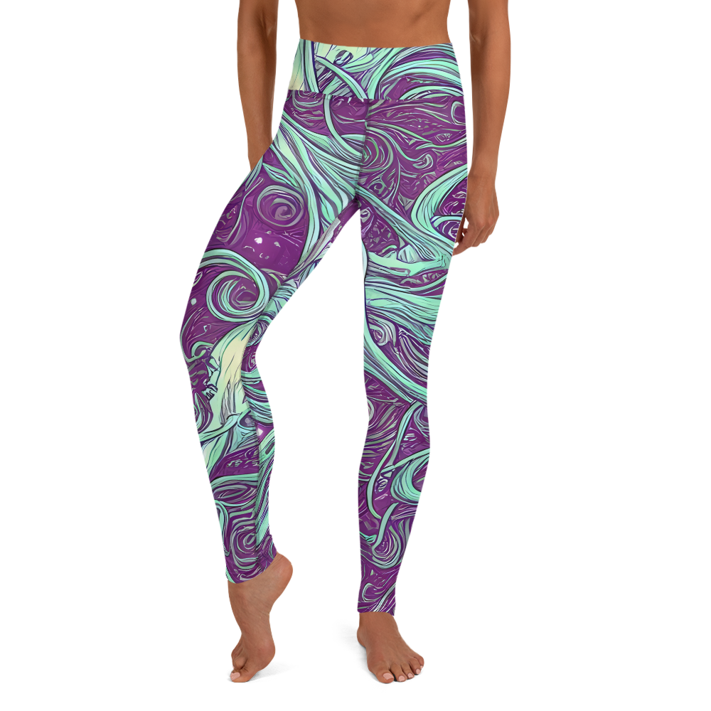 Yoga Leggings - Temple Swirls