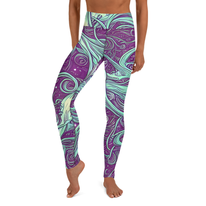 Yoga Leggings - Temple Swirls