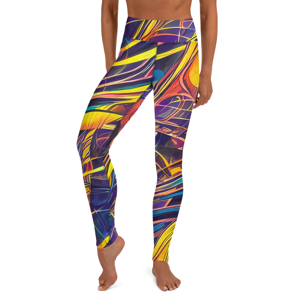 Yoga Leggings - Vector Rhapsody