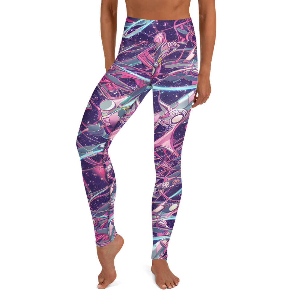 Yoga Leggings - Neo-Tokyo Twirl