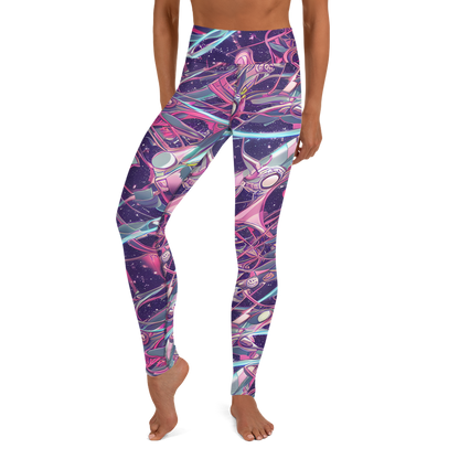 Yoga Leggings - Neo-Tokyo Twirl