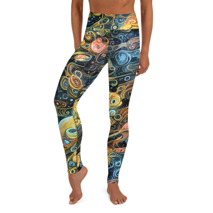 Yoga Leggings - Wild Cosmos