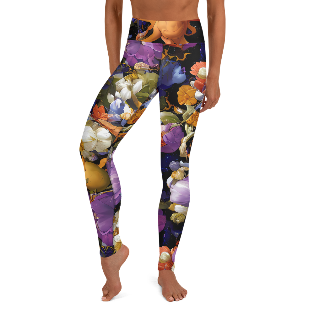 Yoga Leggings - Blooming Cosmos