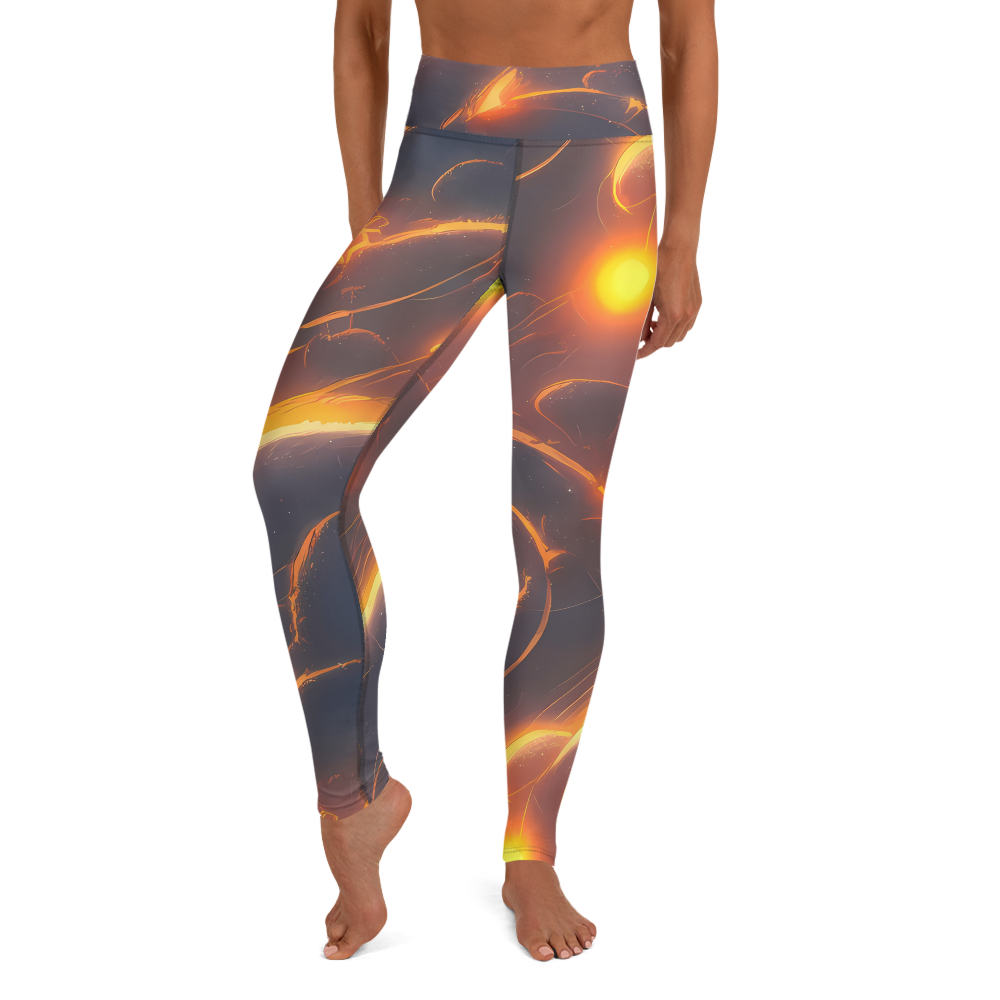 Yoga Leggings - Inferno Spirals