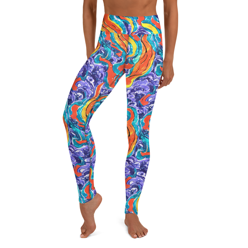 Yoga Leggings - Galactic Waves