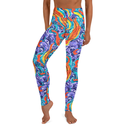 Yoga Leggings - Galactic Waves