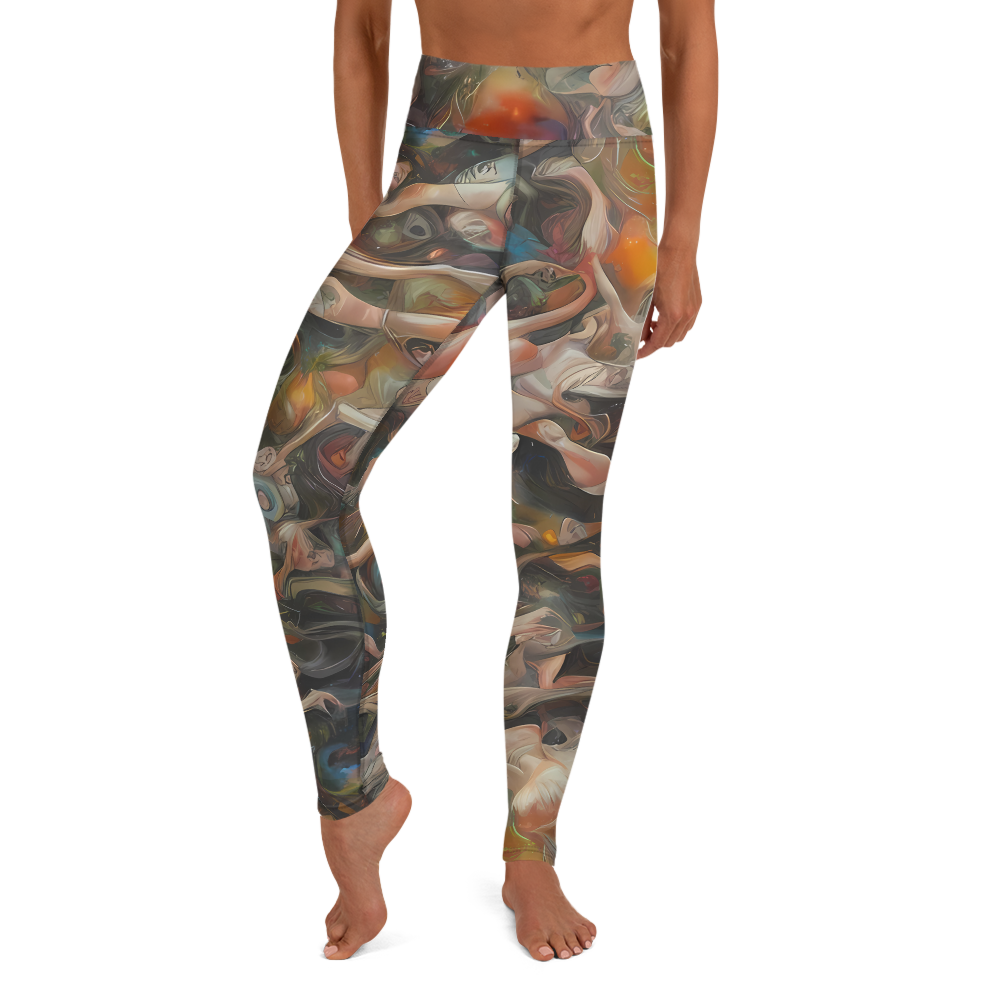 Yoga Leggings - Copper Swirl