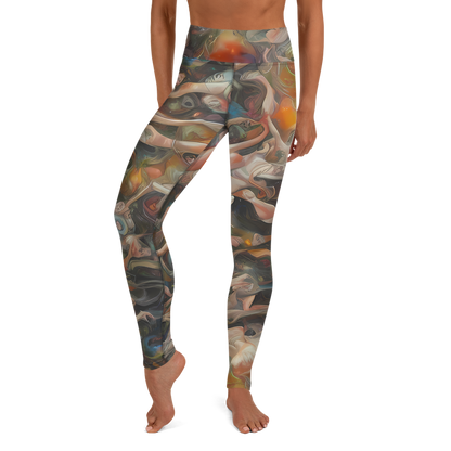 Yoga Leggings - Copper Swirl