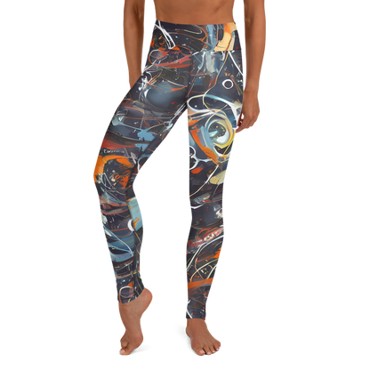 Yoga Leggings - Neo-Splash Labyrinth