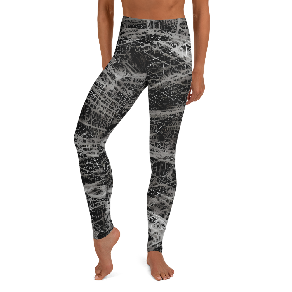 Yoga Leggings - Monochrome Mesh