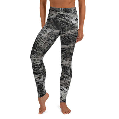 Yoga Leggings - Monochrome Mesh