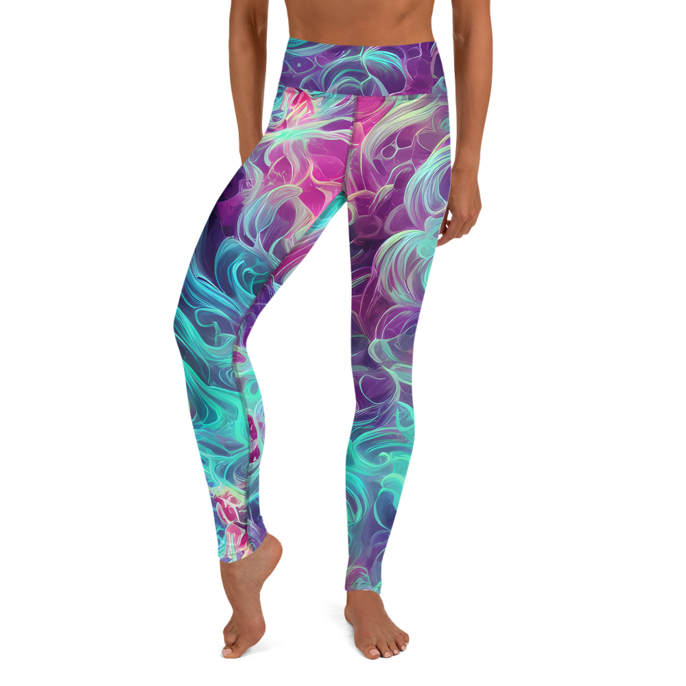 Yoga Leggings - Galactic Bloom