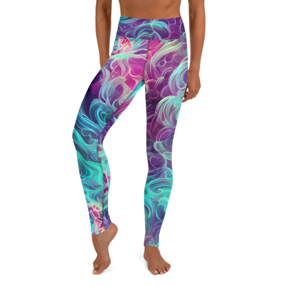 Yoga Leggings - Galactic Bloom