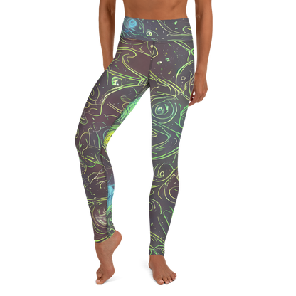 Yoga Leggings - Starfield Scrolls