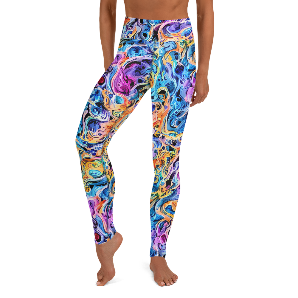 Yoga Leggings - Rococo Vortex