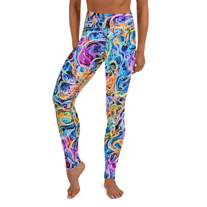 Yoga Leggings - Rococo Vortex