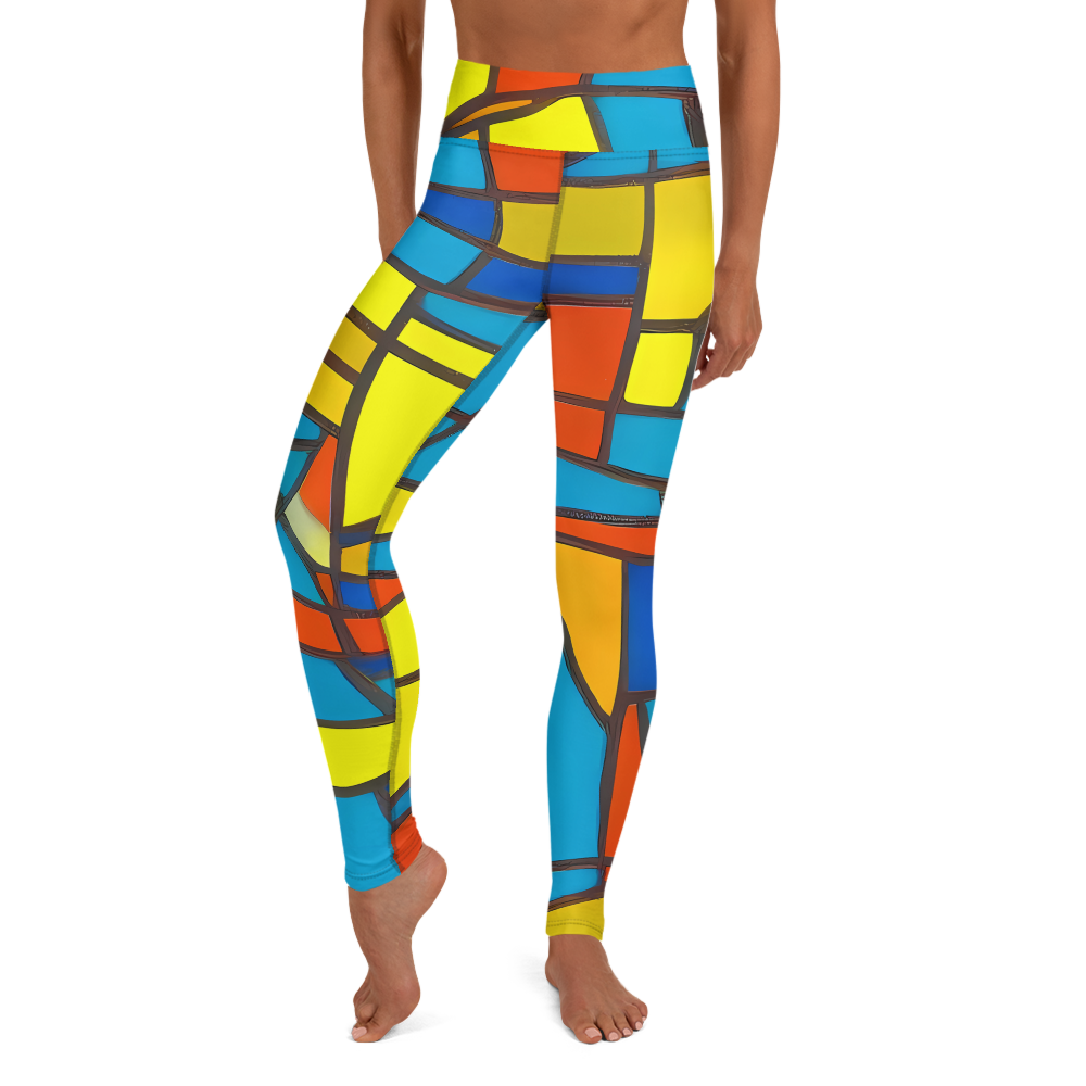 Yoga Leggings - Mondrian Mesh