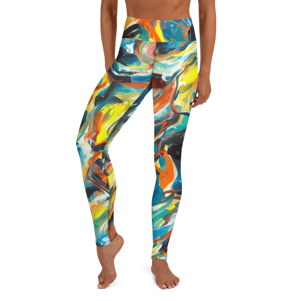 Yoga Leggings - Chromatic Vortex