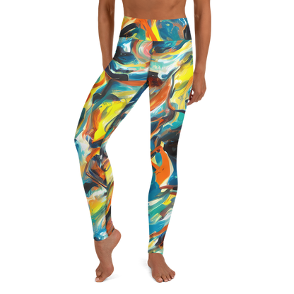 Yoga Leggings - Chromatic Vortex