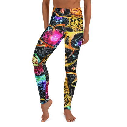 Yoga Leggings - Psychedelic Pulsar