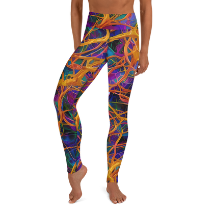 Yoga Leggings - Spectral Weave