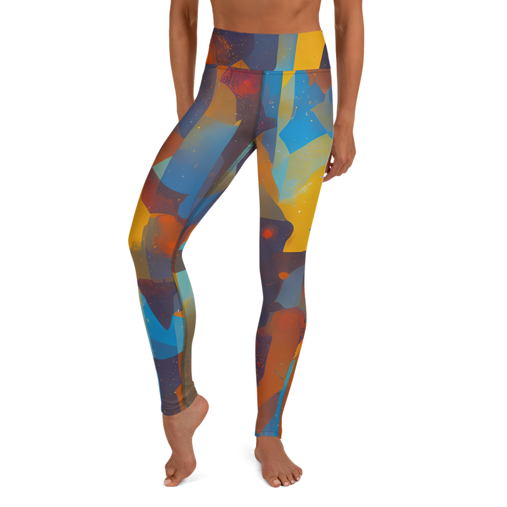 Yoga Leggings - Cubist Dusk