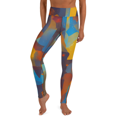 Yoga Leggings - Cubist Dusk