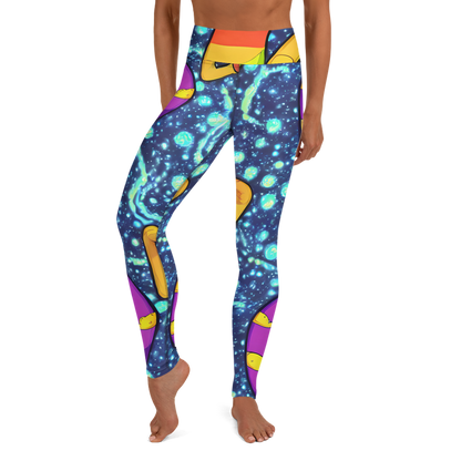 Yoga Leggings - Cosmic Siblings