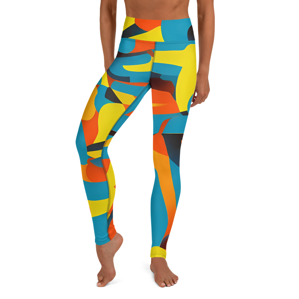 Yoga Leggings - Fragmented Rhapsody