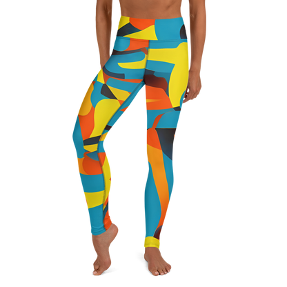 Yoga Leggings - Fragmented Rhapsody