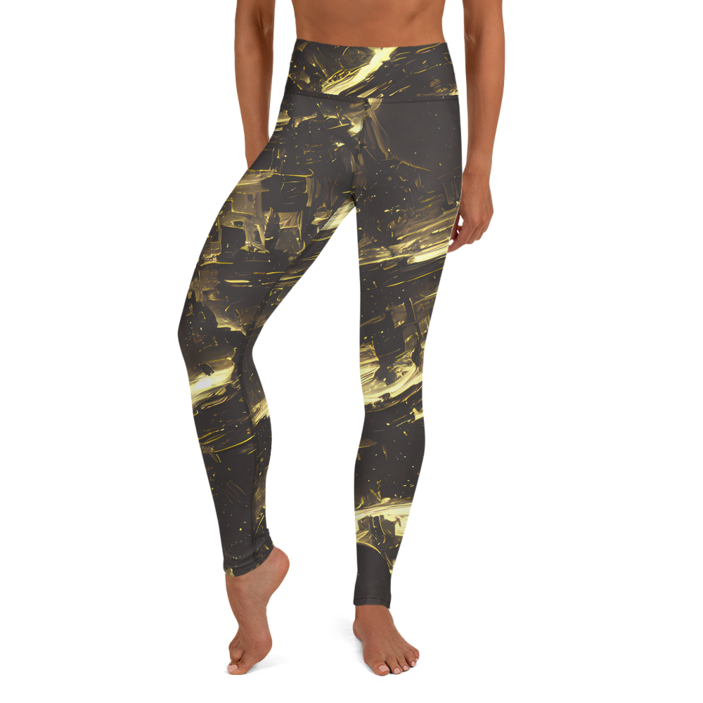 Yoga Leggings - Oceanic Echo