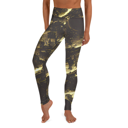 Yoga Leggings - Oceanic Echo