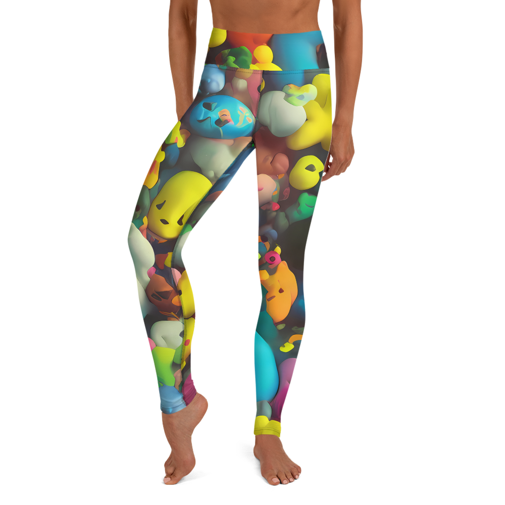 Yoga Leggings - Bubble Pop Art