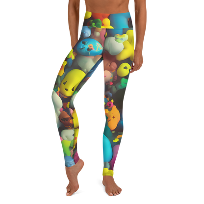 Yoga Leggings - Bubble Pop Art