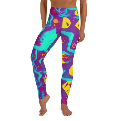 Yoga Leggings - Cosmic Current