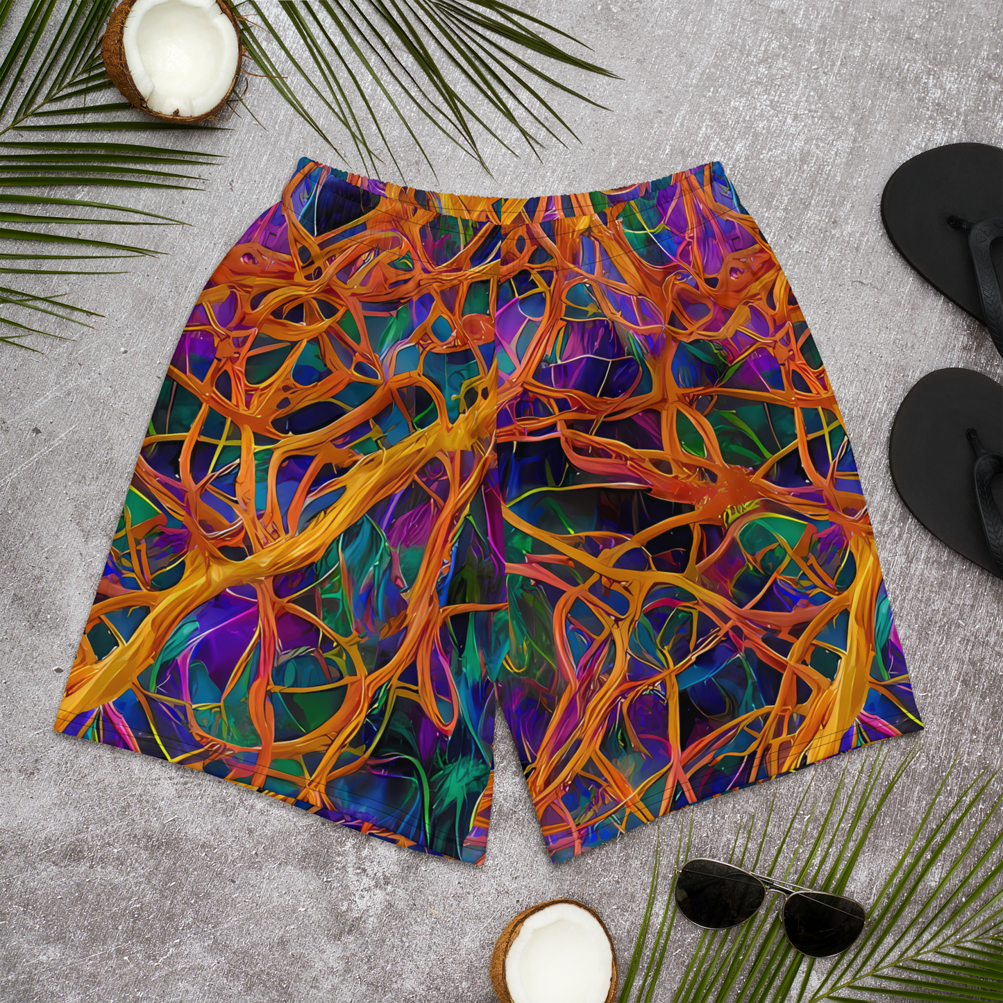 Men's Athletic Shorts - Spectral Weave