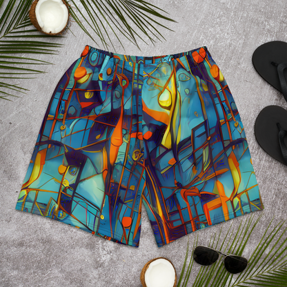 Men's Athletic Shorts - Abstract Eddy